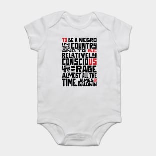 James Baldwin Quote - Black Lives Matter Baby Bodysuit